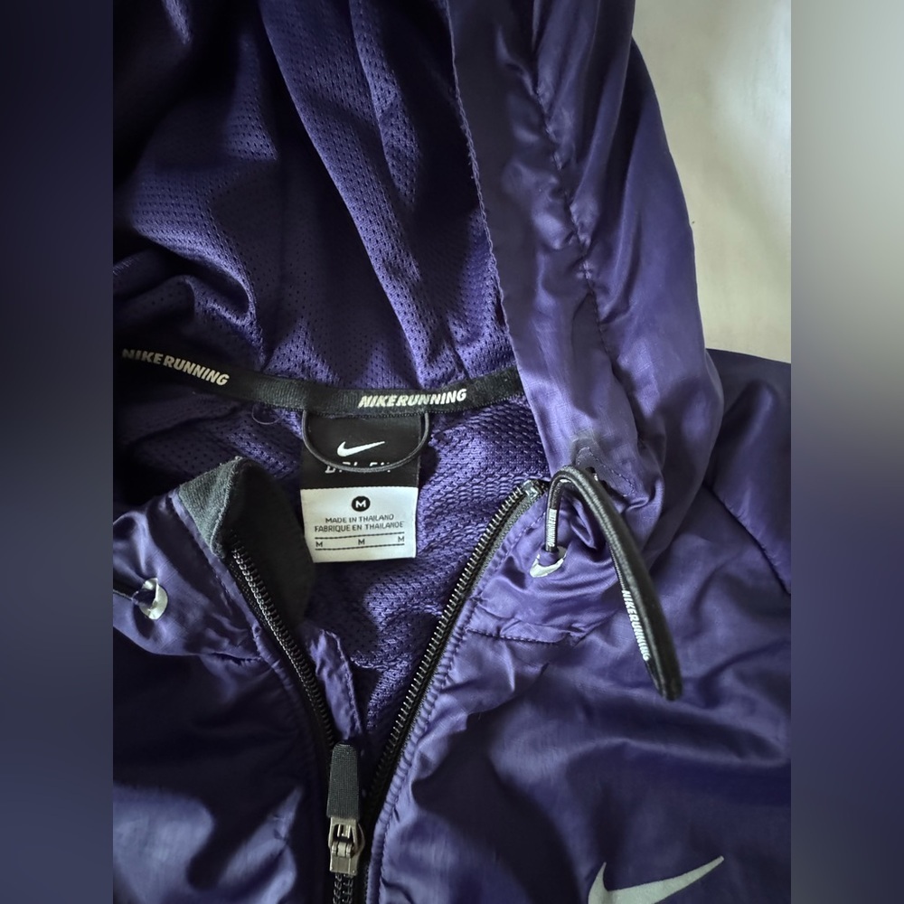 Nike Windbreaker Unisex Purp Black Size M - Picture 8 of 10